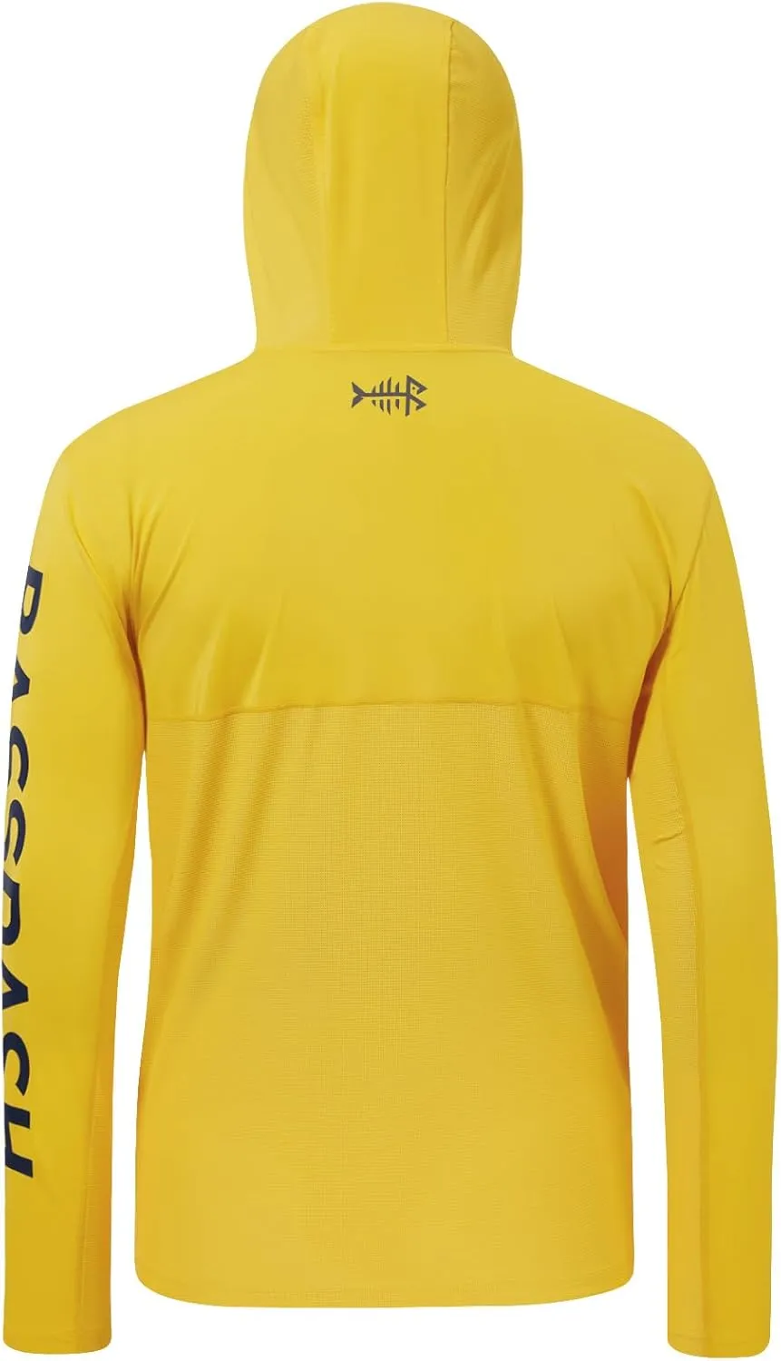 BASSDASH UPF 50  Men??s UV Sun Protection Long Sleeve Performance Fishing Hoodie Hooded Shirts