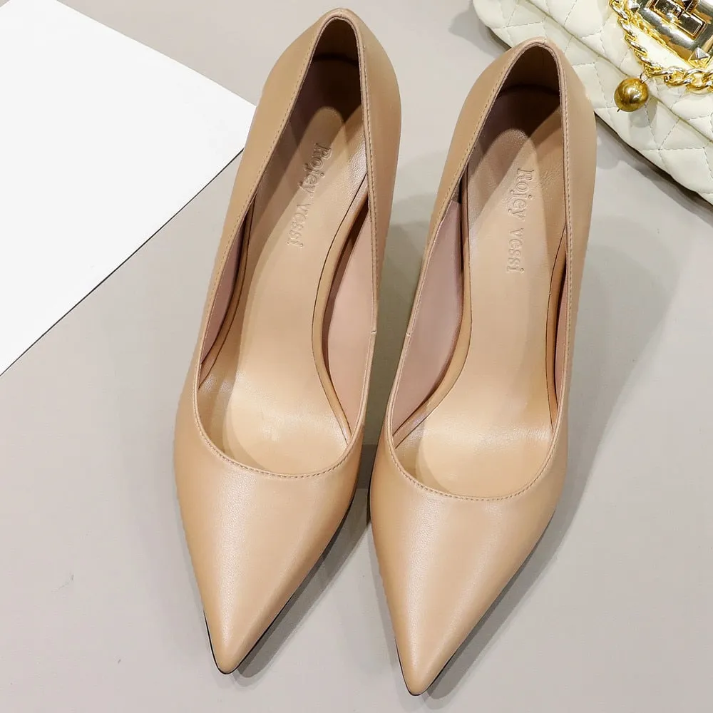 Funki Buys | Shoes | Women's Genuine Leather Luxury Stilettos