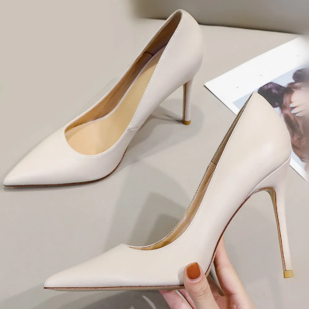 Funki Buys | Shoes | Women's Genuine Leather Luxury Stilettos