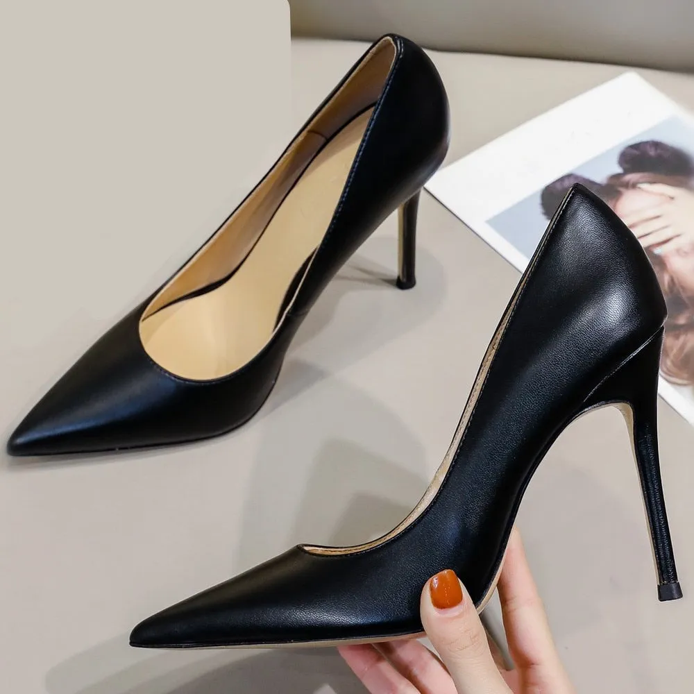 Funki Buys | Shoes | Women's Genuine Leather Luxury Stilettos