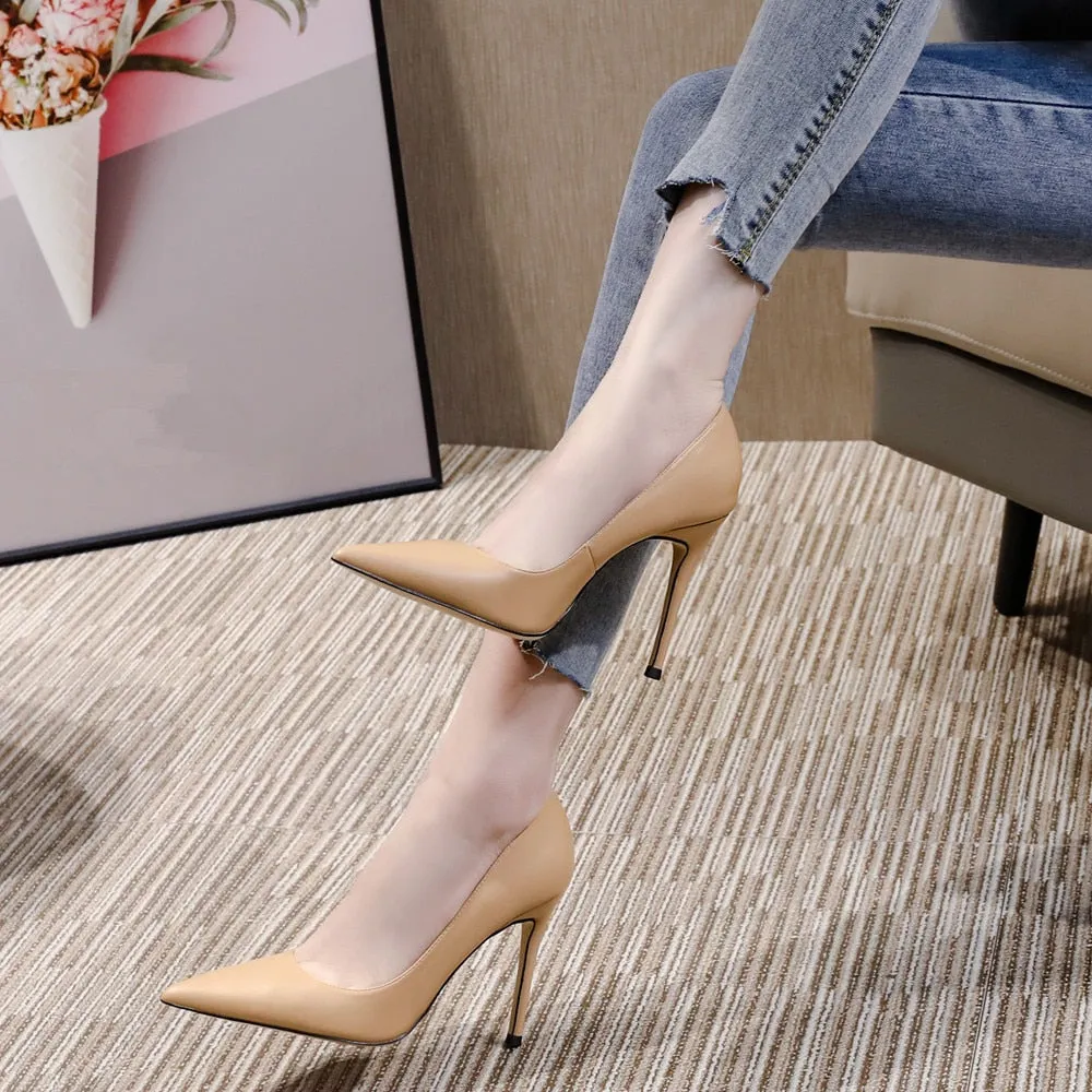 Funki Buys | Shoes | Women's Genuine Leather Luxury Stilettos