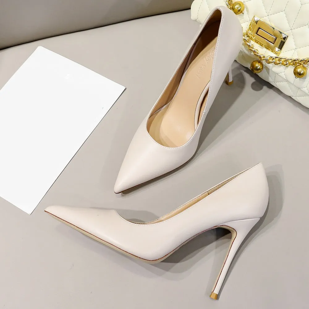 Funki Buys | Shoes | Women's Genuine Leather Luxury Stilettos