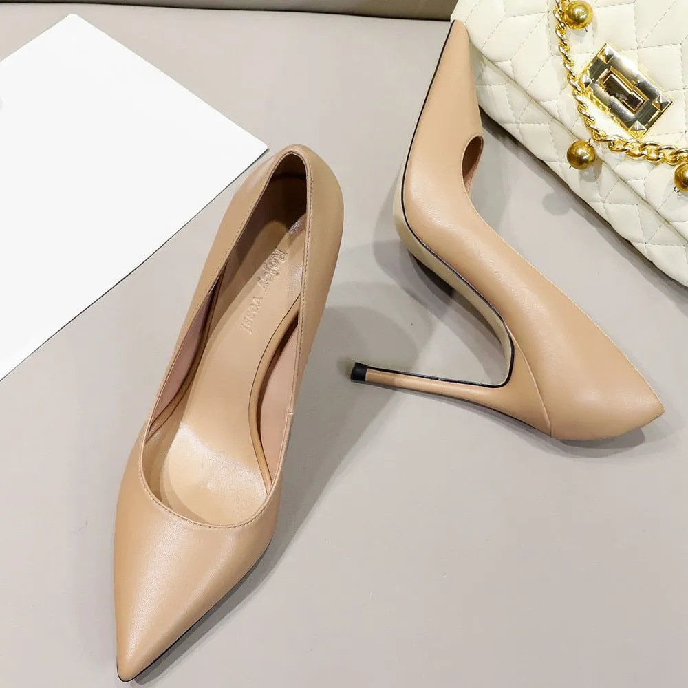 Funki Buys | Shoes | Women's Genuine Leather Luxury Stilettos