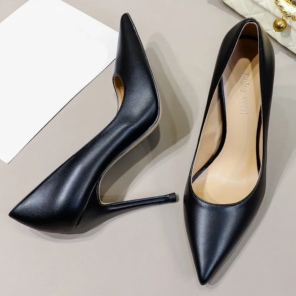 Funki Buys | Shoes | Women's Genuine Leather Luxury Stilettos