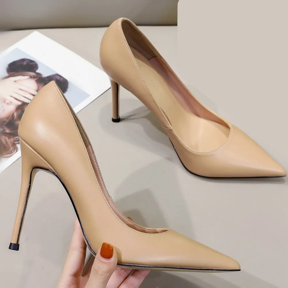 Funki Buys | Shoes | Women's Genuine Leather Luxury Stilettos