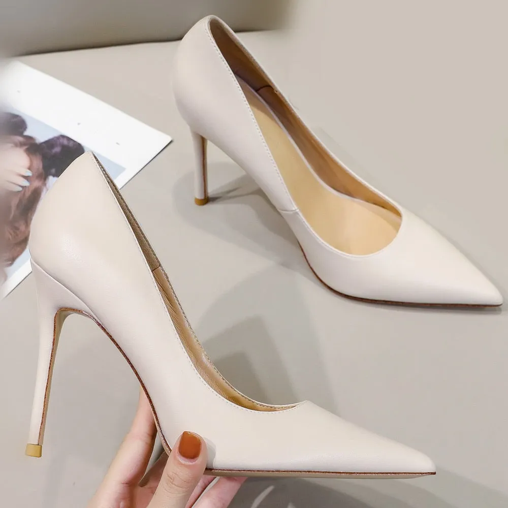 Funki Buys | Shoes | Women's Genuine Leather Luxury Stilettos