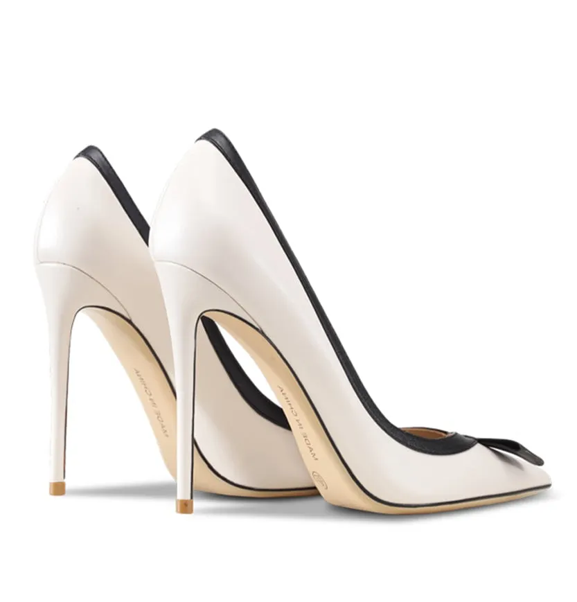 Funki Buys | Shoes | Women's Luxury Leather Bowknot Stilettos