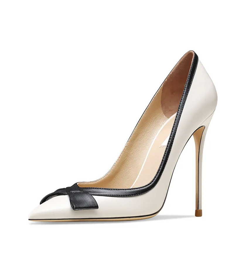 Funki Buys | Shoes | Women's Luxury Leather Bowknot Stilettos