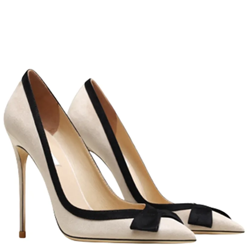 Funki Buys | Shoes | Women's Luxury Leather Bowknot Stilettos