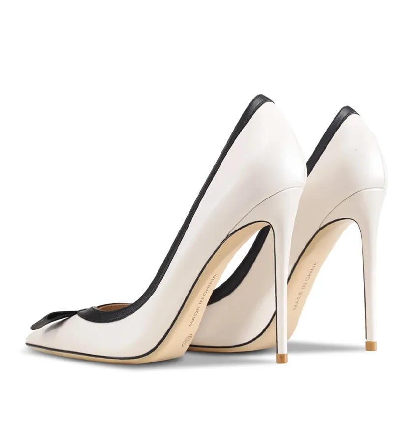 Funki Buys | Shoes | Women's Luxury Leather Bowknot Stilettos