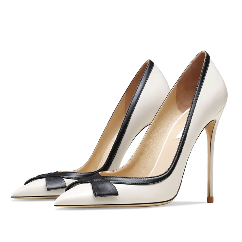 Funki Buys | Shoes | Women's Luxury Leather Bowknot Stilettos