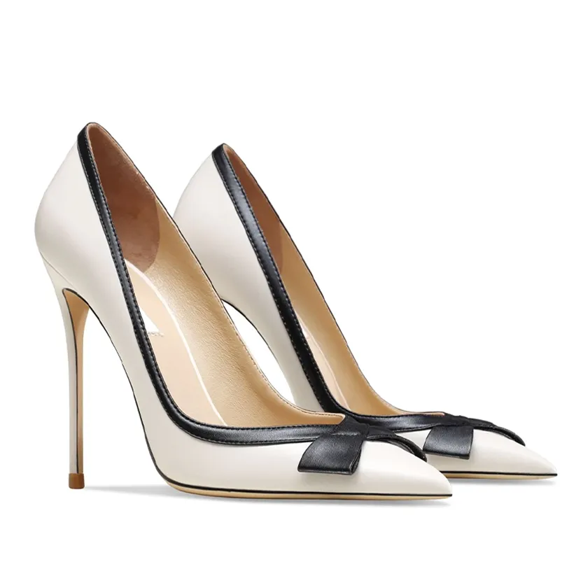 Funki Buys | Shoes | Women's Luxury Leather Bowknot Stilettos