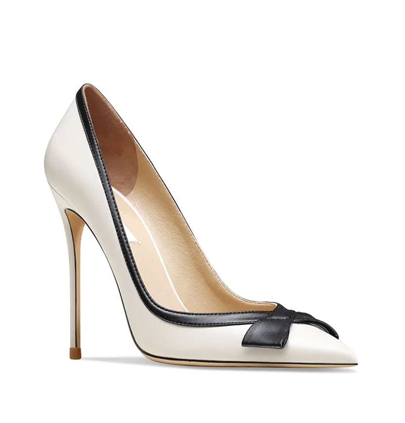 Funki Buys | Shoes | Women's Luxury Leather Bowknot Stilettos