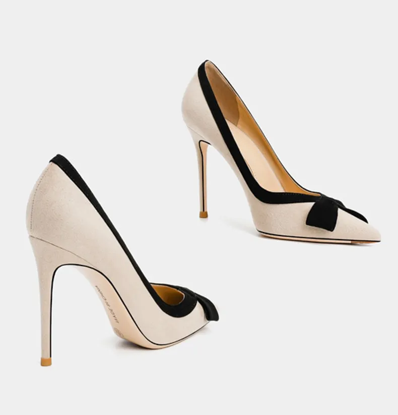 Funki Buys | Shoes | Women's Luxury Leather Bowknot Stilettos