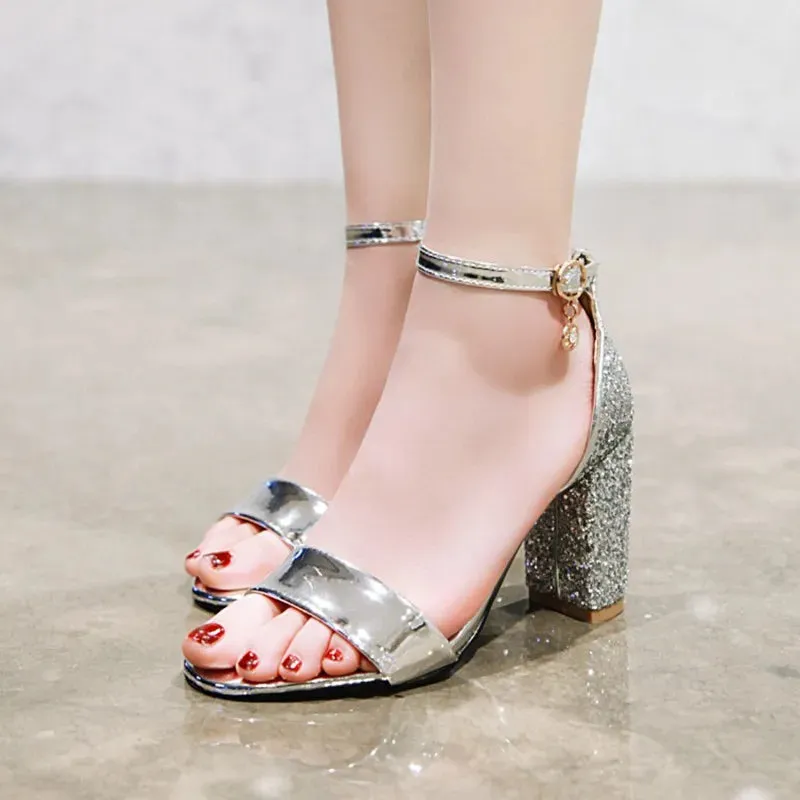 Funki Buys | Shoes | Women's Luxury Silver Gold Party Sandals