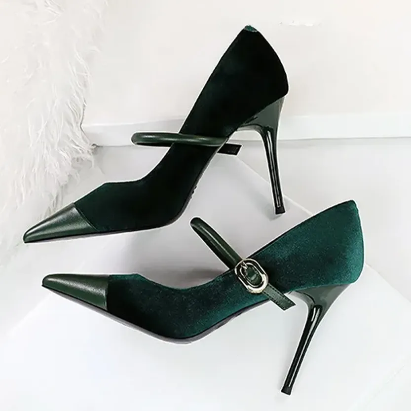Funki Buys | Shoes | Women's Luxury Velvet Pointed Toe Stiletto