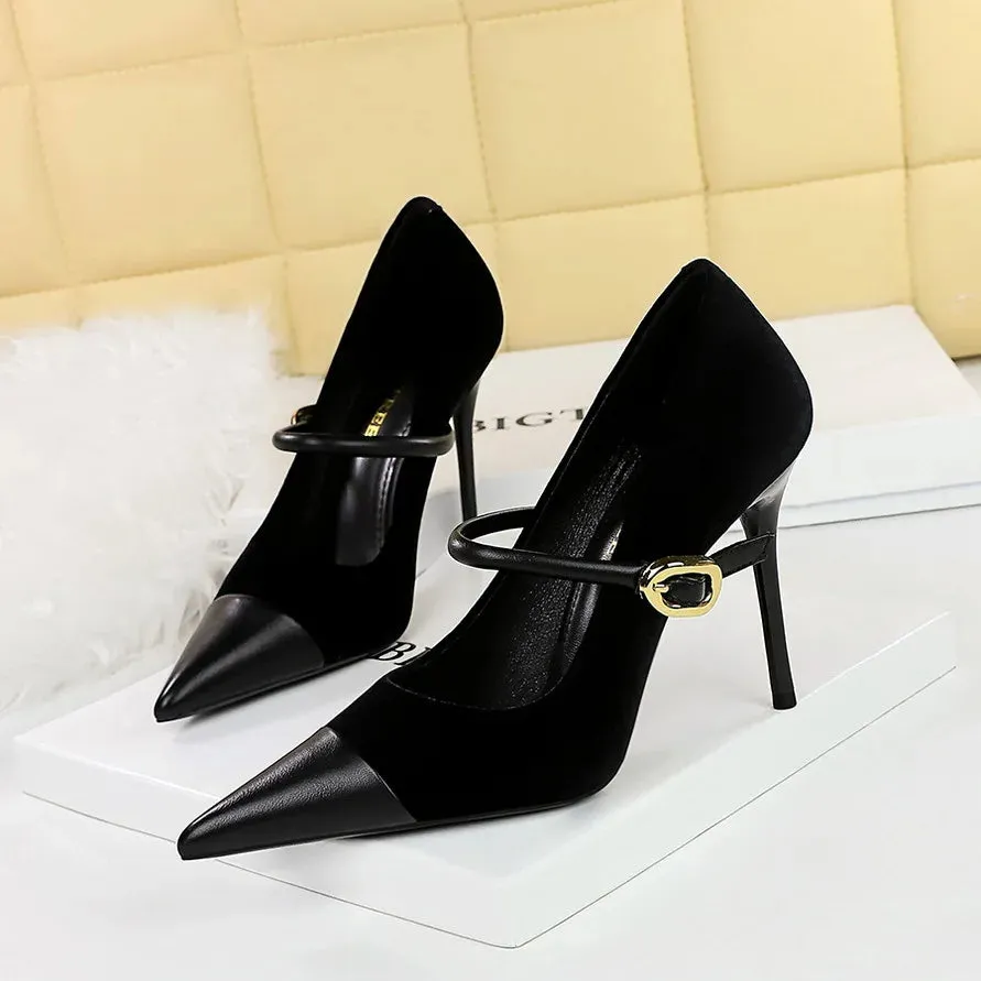 Funki Buys | Shoes | Women's Luxury Velvet Pointed Toe Stiletto