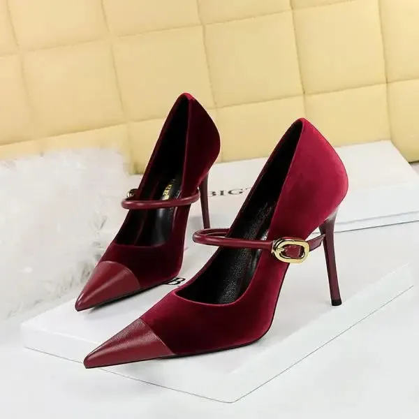 Funki Buys | Shoes | Women's Luxury Velvet Pointed Toe Stiletto