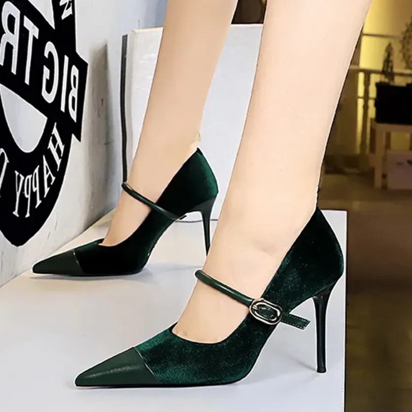 Funki Buys | Shoes | Women's Luxury Velvet Pointed Toe Stiletto