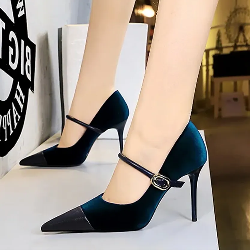 Funki Buys | Shoes | Women's Luxury Velvet Pointed Toe Stiletto