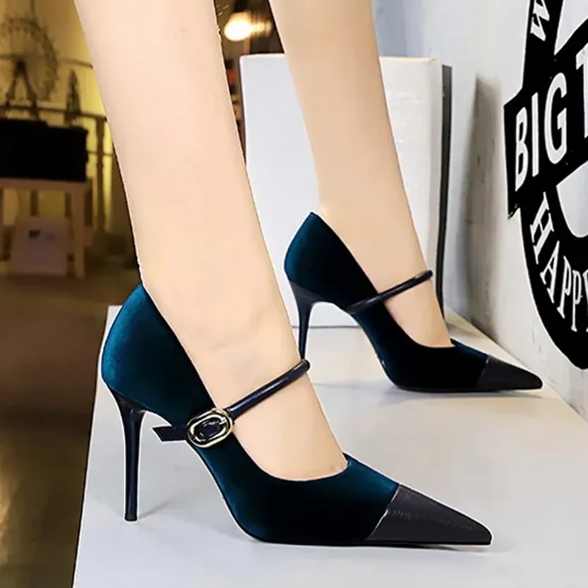 Funki Buys | Shoes | Women's Luxury Velvet Pointed Toe Stiletto