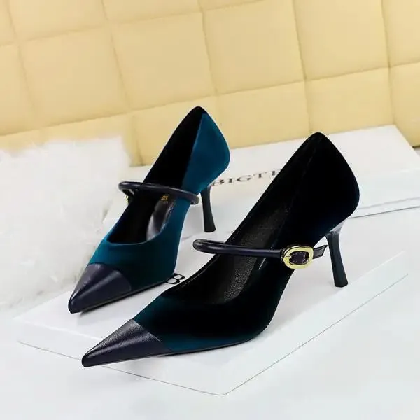 Funki Buys | Shoes | Women's Luxury Velvet Pointed Toe Stiletto