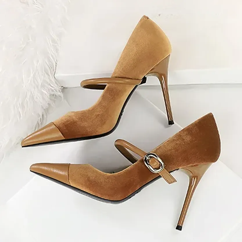 Funki Buys | Shoes | Women's Luxury Velvet Pointed Toe Stiletto