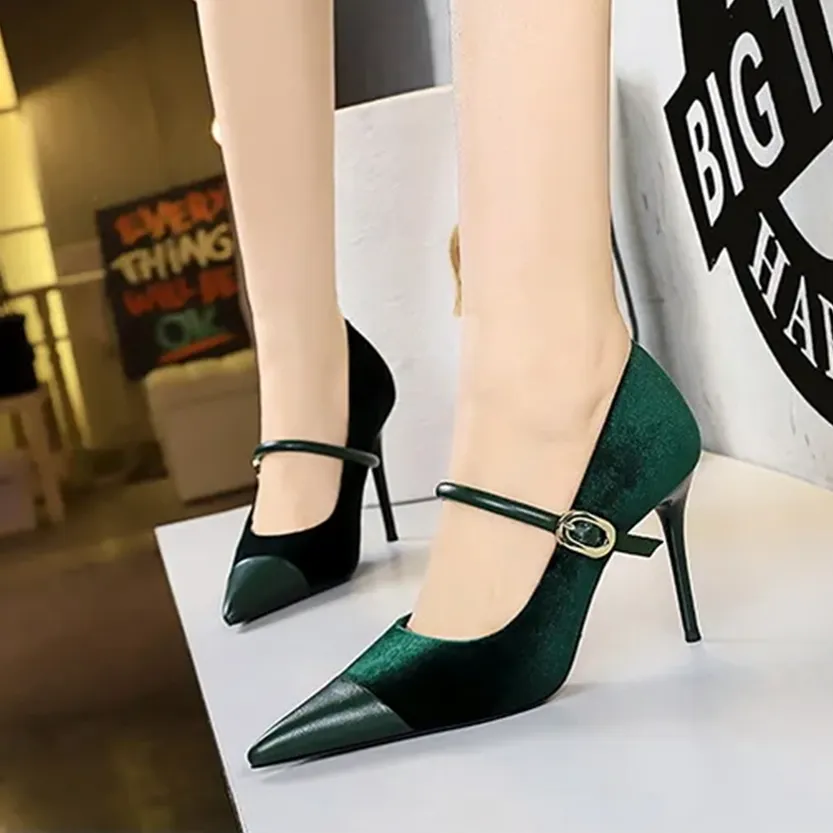 Funki Buys | Shoes | Women's Luxury Velvet Pointed Toe Stiletto