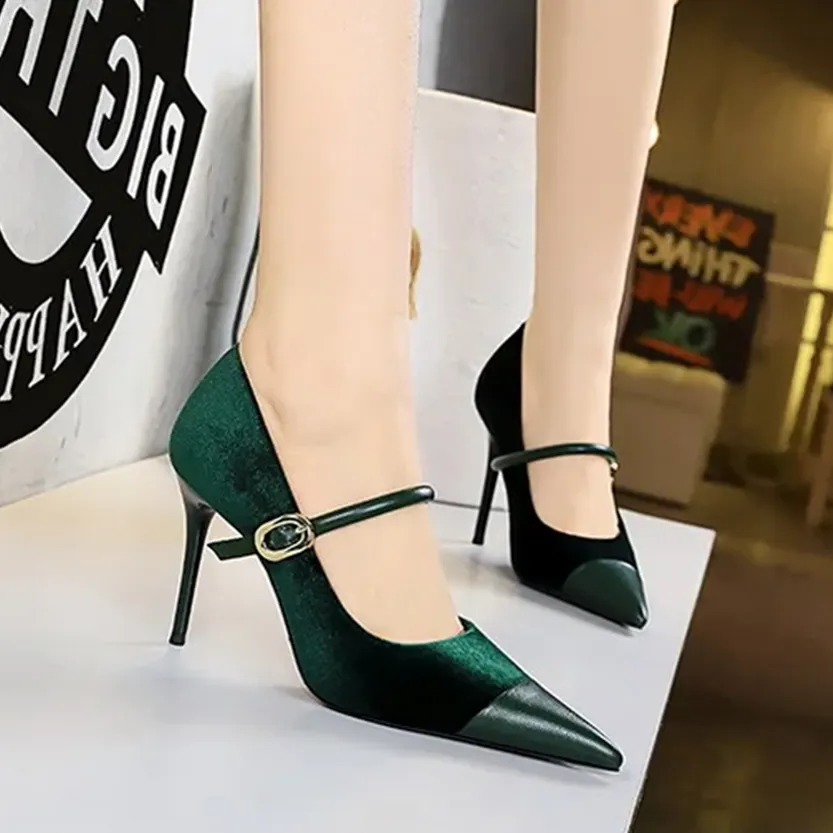 Funki Buys | Shoes | Women's Luxury Velvet Pointed Toe Stiletto