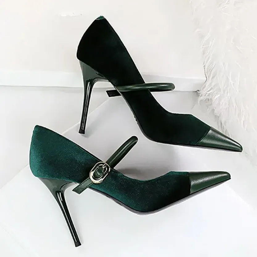 Funki Buys | Shoes | Women's Luxury Velvet Pointed Toe Stiletto