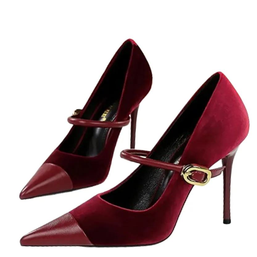 Funki Buys | Shoes | Women's Luxury Velvet Pointed Toe Stiletto