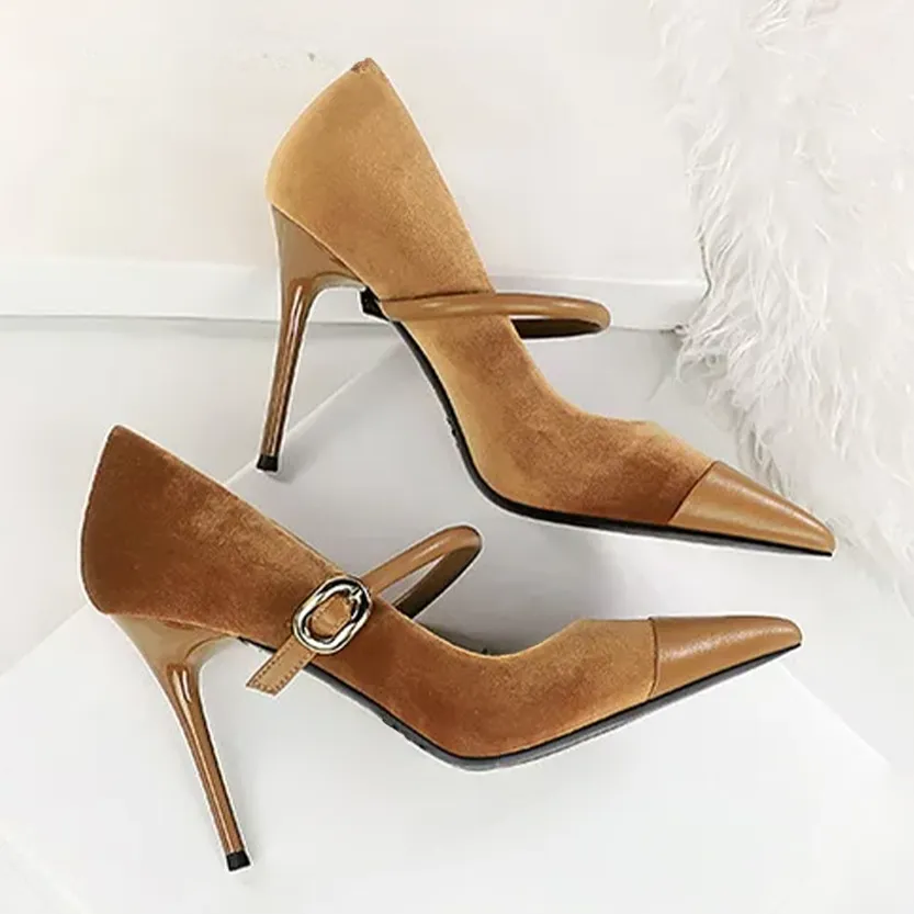 Funki Buys | Shoes | Women's Luxury Velvet Pointed Toe Stiletto
