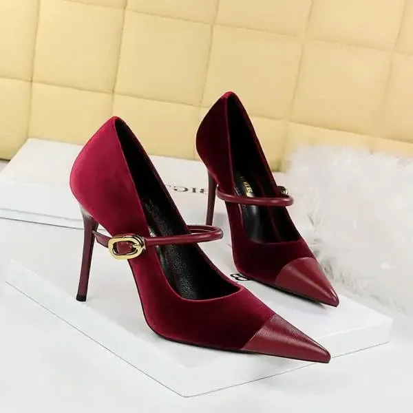 Funki Buys | Shoes | Women's Luxury Velvet Pointed Toe Stiletto