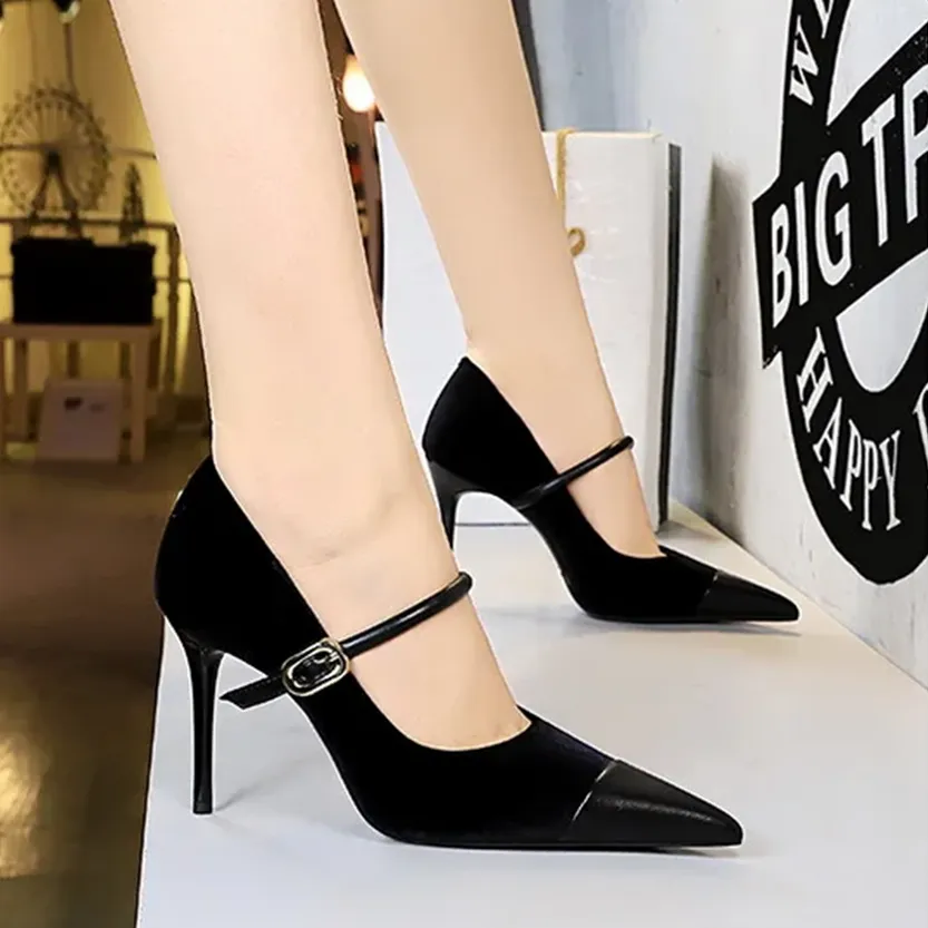 Funki Buys | Shoes | Women's Luxury Velvet Pointed Toe Stiletto