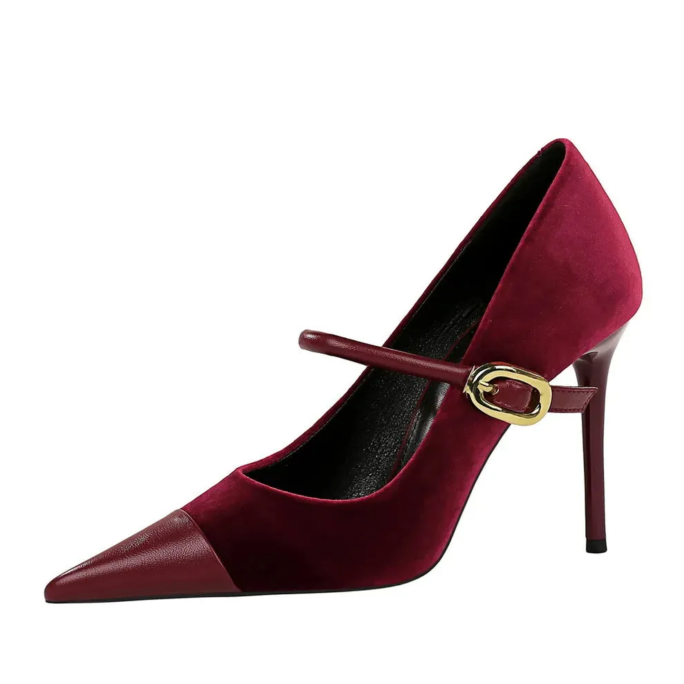 Funki Buys | Shoes | Women's Luxury Velvet Pointed Toe Stiletto