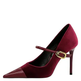 Funki Buys | Shoes | Women's Luxury Velvet Pointed Toe Stiletto