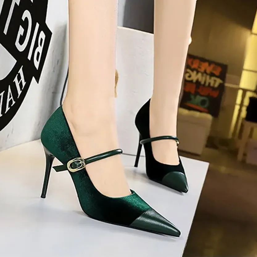 Funki Buys | Shoes | Women's Luxury Velvet Pointed Toe Stiletto