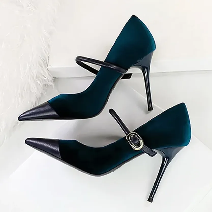 Funki Buys | Shoes | Women's Luxury Velvet Pointed Toe Stiletto