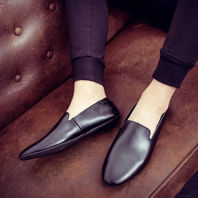 Hnzxzm Italian Mens Shoes outdoor Casual Luxury Brand Men Loafers Genuine Leather Moccasins flats men Breathable Slip on Boat Shoes k3