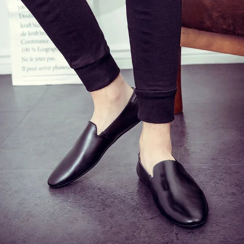 Hnzxzm Italian Mens Shoes outdoor Casual Luxury Brand Men Loafers Genuine Leather Moccasins flats men Breathable Slip on Boat Shoes k3