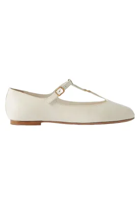 Marcie Embellished Leather Ballet Flats
