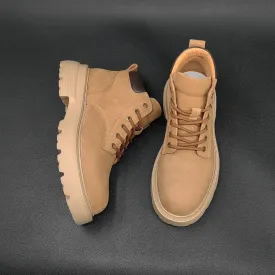 Men Stylish Nubuck Leather Casual Ankle Boots