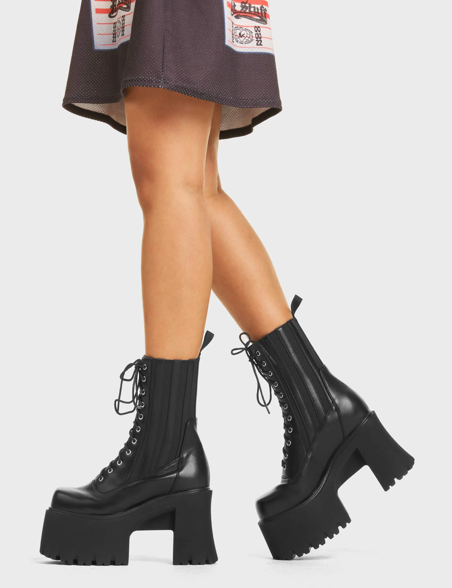 Mislead Me Chunky Platform Ankle Boots