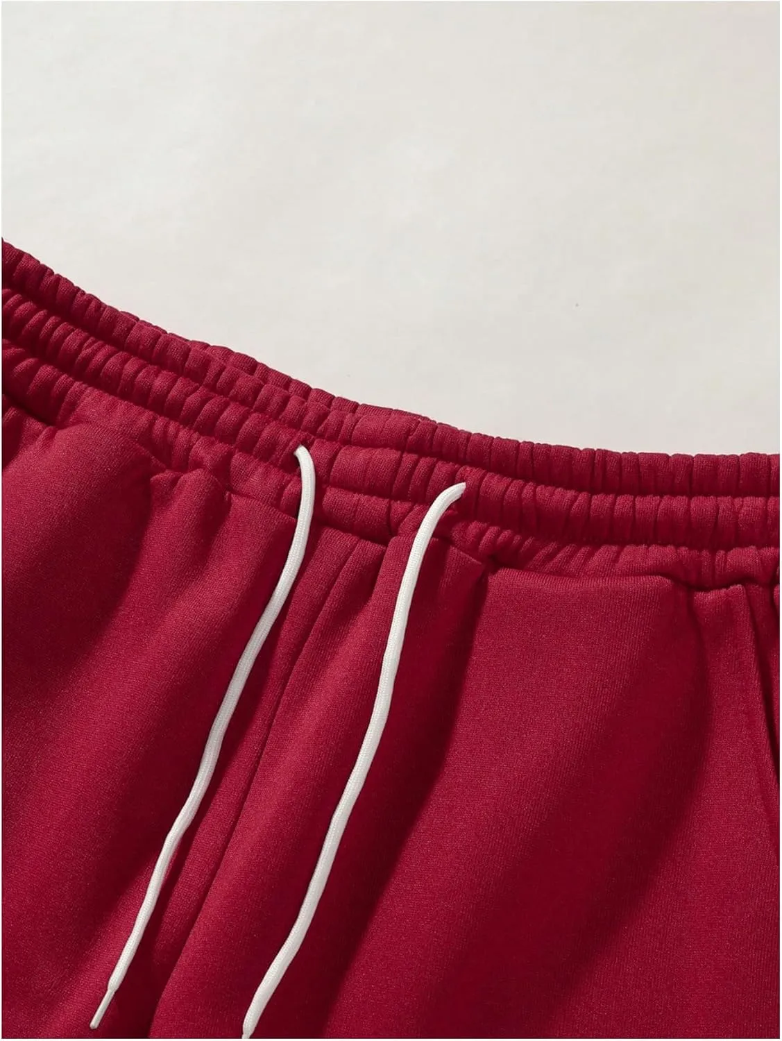 OYOANGLE Men's Graphic Print Drawstring Waist Baggy Sweatpants Loose Straight Leg Pants with Pocket