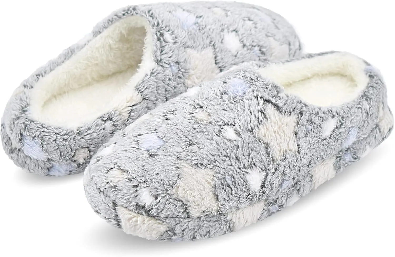 Panda Bros Women's Memory Foam Slippers Comfort Plush Fleece Lined House Shoes for Indoor & Outdoor