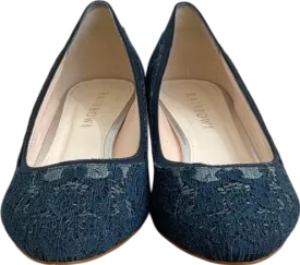 Rainbow club Blue Bobbie - Ivory Satin & Luxury Lace Bridal/court Shoe UK 6 EU 39 👠
